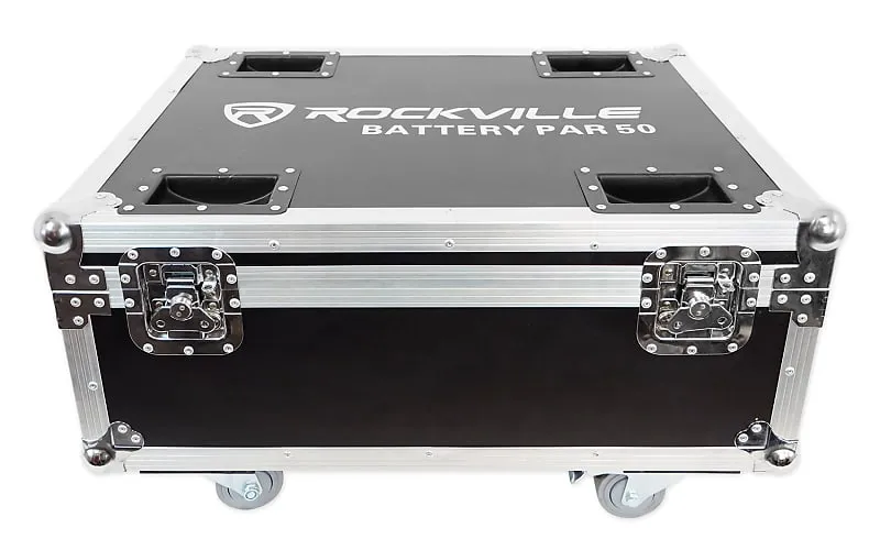 2 Rockville BATTERY PAR PACK 50 WHITE 10) Rechargeable spotlights   charging case (2) BATTERY PAR PACK 50 WHITE