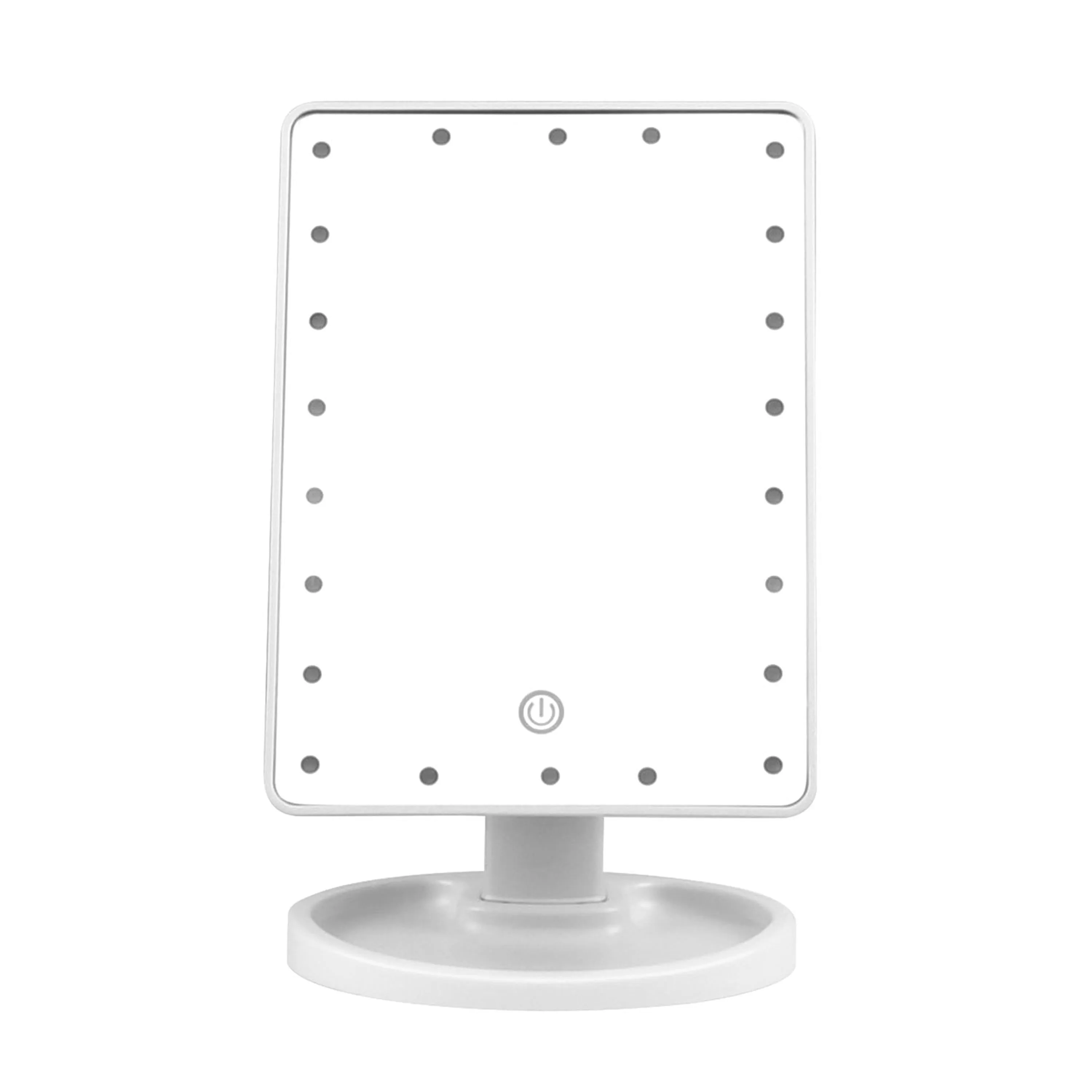 22 LED Lights Rechargeable Cosmetic Mirror 180Â° Rotation