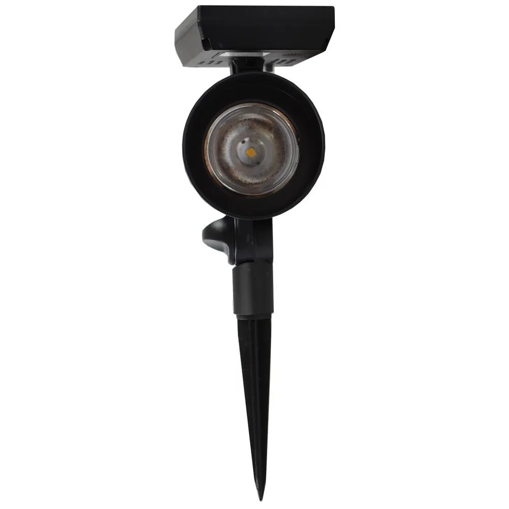 45 Lumens Solar Black Outdoor LED Landscape Spotlight