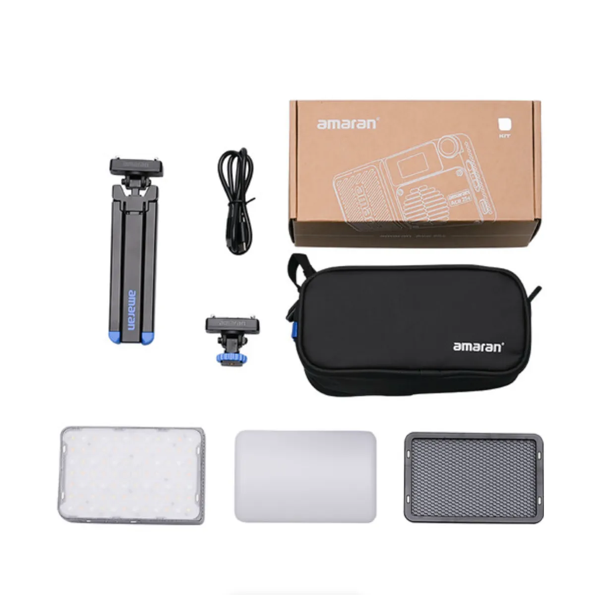 amaran Ace 25c RGB LED Light Panel All-in-One Creator Kit (Silver)
