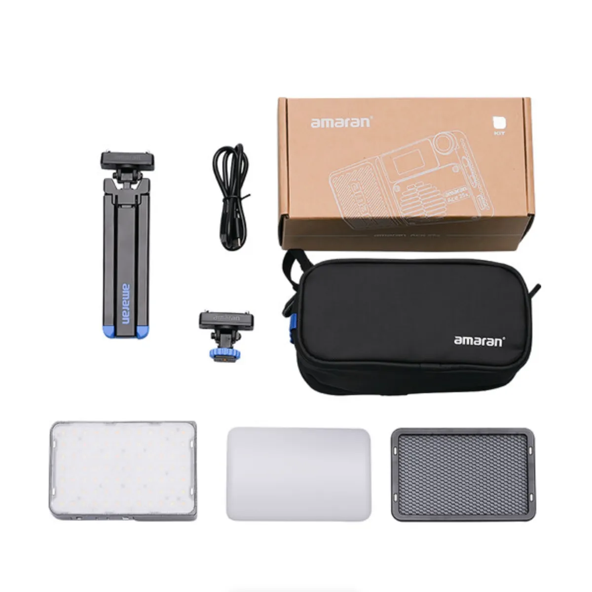 amaran Ace 25x Bi-Color LED Light Panel All-in-One Creator Kit (Charcoal)