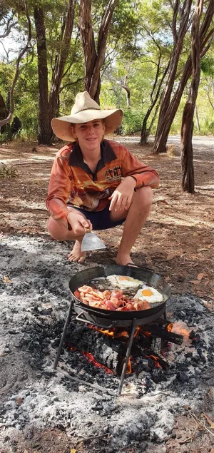BBQ Pan & Folding Grill