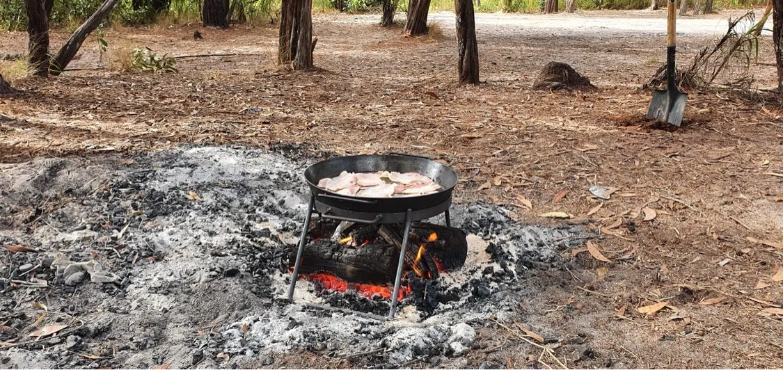 BBQ Pan & Folding Grill