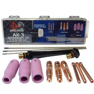 CK Worldwide 3 Series TIG Torch Accessory Kit, Large - AK-3