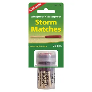 COGHLAN'S 1170 Windproof/Waterproof Storm Matches, 20-Stick