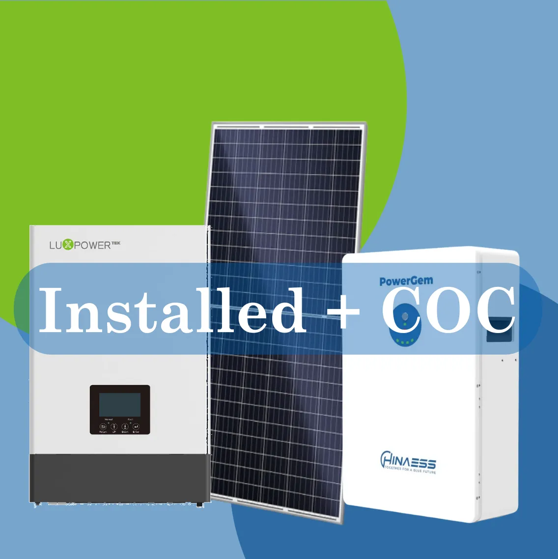 Combo LUX 5 - OFFGRID Solar Installed