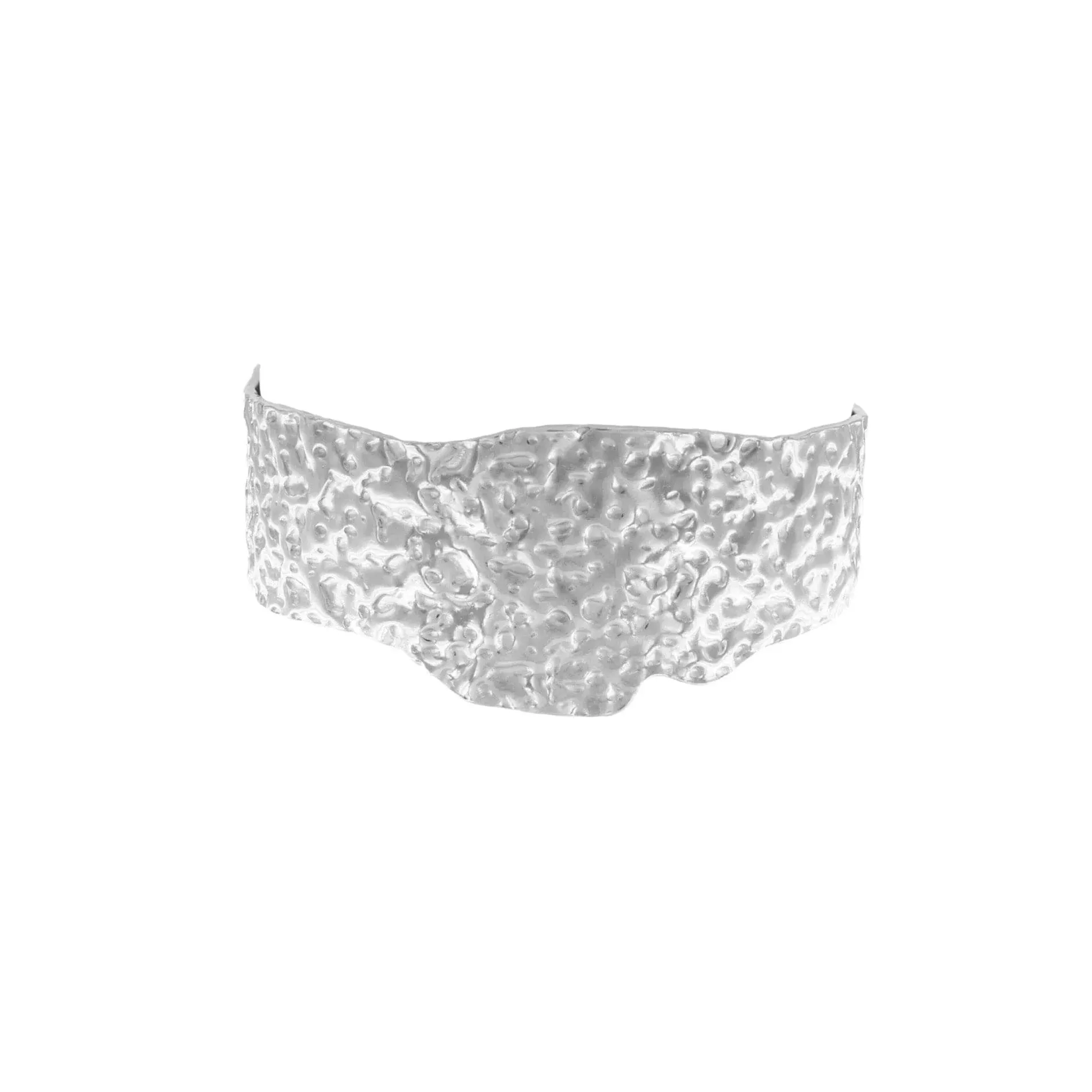 Courage Waterproof Irregular Statement Cuff Bracelet Silver Plating