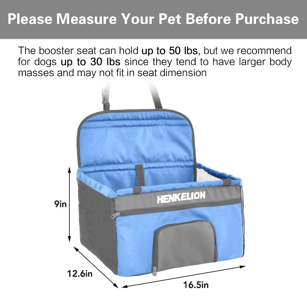 Dog Booster Car Seat - Blue