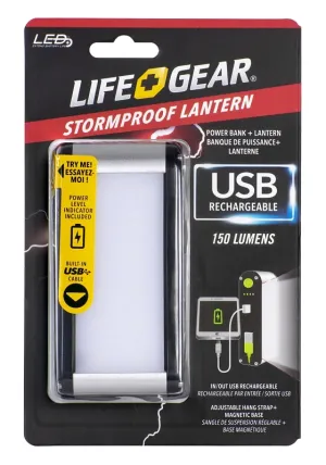 Dorcy 41-3781 Rechargeable Power Bank and Lantern, 2600 mAh, 150 Lumens, 4 hr Max Runtime, Assorted :CD: QUANTITY: 1
