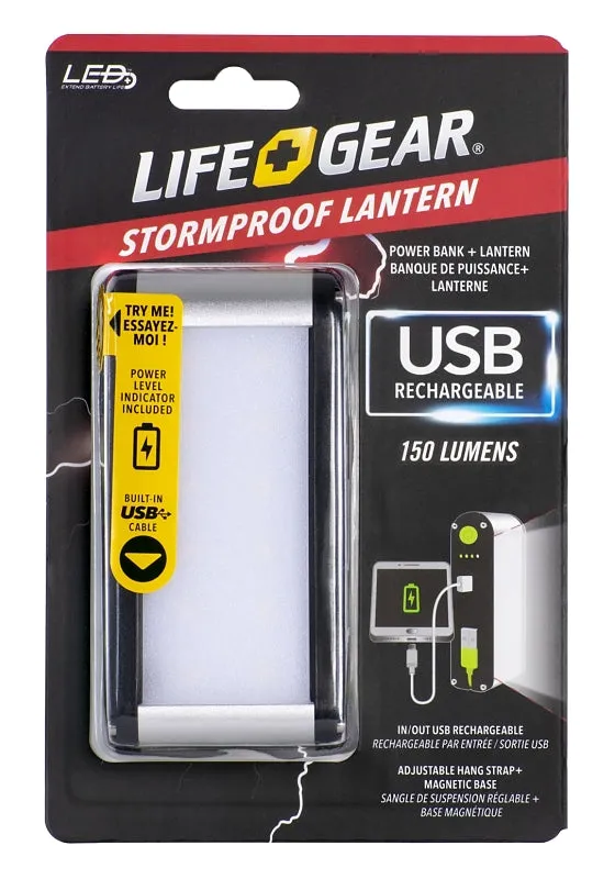 Dorcy 41-3781 Rechargeable Power Bank and Lantern, 2600 mAh, 150 Lumens, 4 hr Max Runtime, Assorted :CD: QUANTITY: 1