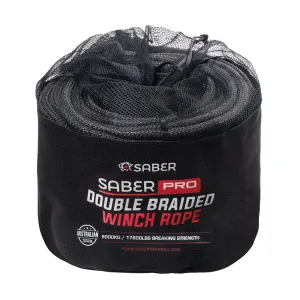 Double Braided Winch Rope – 8,000KG – 30M | SaberPro®