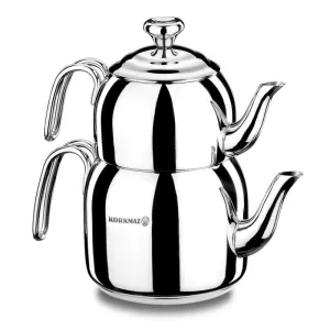 Droppa Turkish Tea Pot Set for Stove Top, Maxi, 37.2 - 77.8 oz