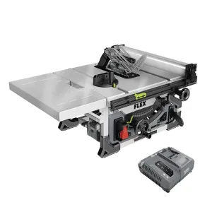 FLEX 24V Brushless Cordless 8-1/4-Inch Table Saw Kit with 6.0Ah Stacked Lithium Battery and 280W Rapid Charger
