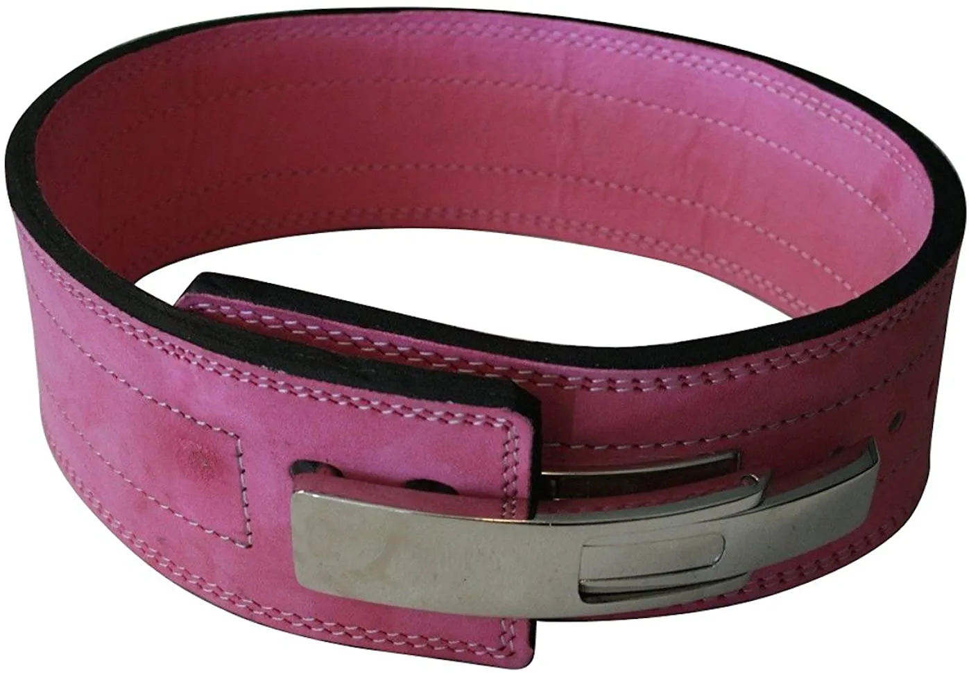 FlexzFitness Leather Power Lifting Belt for Men & Women Lower Back Support for Weightlifting
