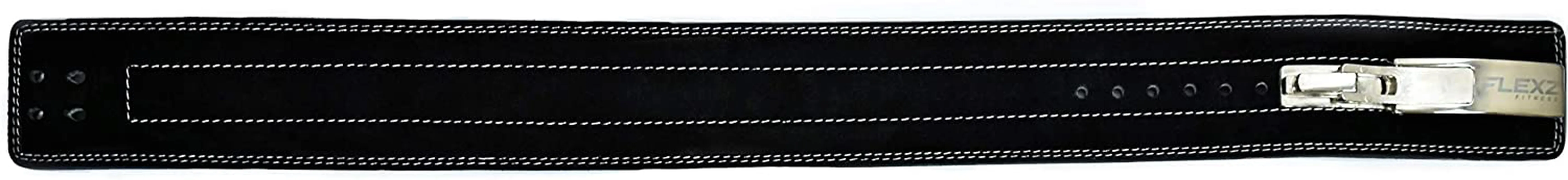 FlexzFitness Leather Power Lifting Belt for Men & Women Lower Back Support for Weightlifting