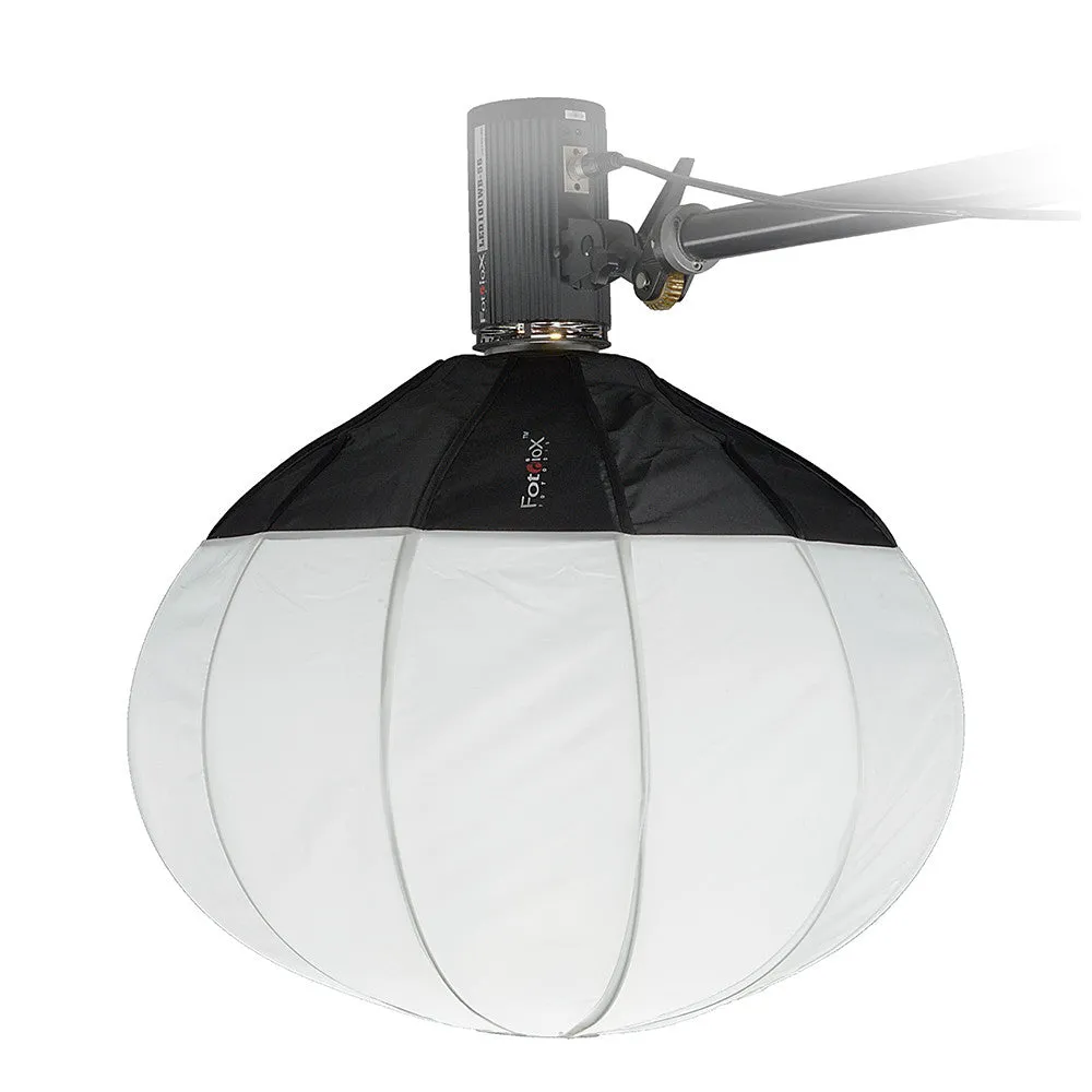 Fotodiox Lantern Softbox with Multiblitz P Speedring for Multiblitz P, Compact, and Compatible - Collapsible Globe Softbox with Partial Silver Reflective Interior and Soft Diffusion Panels