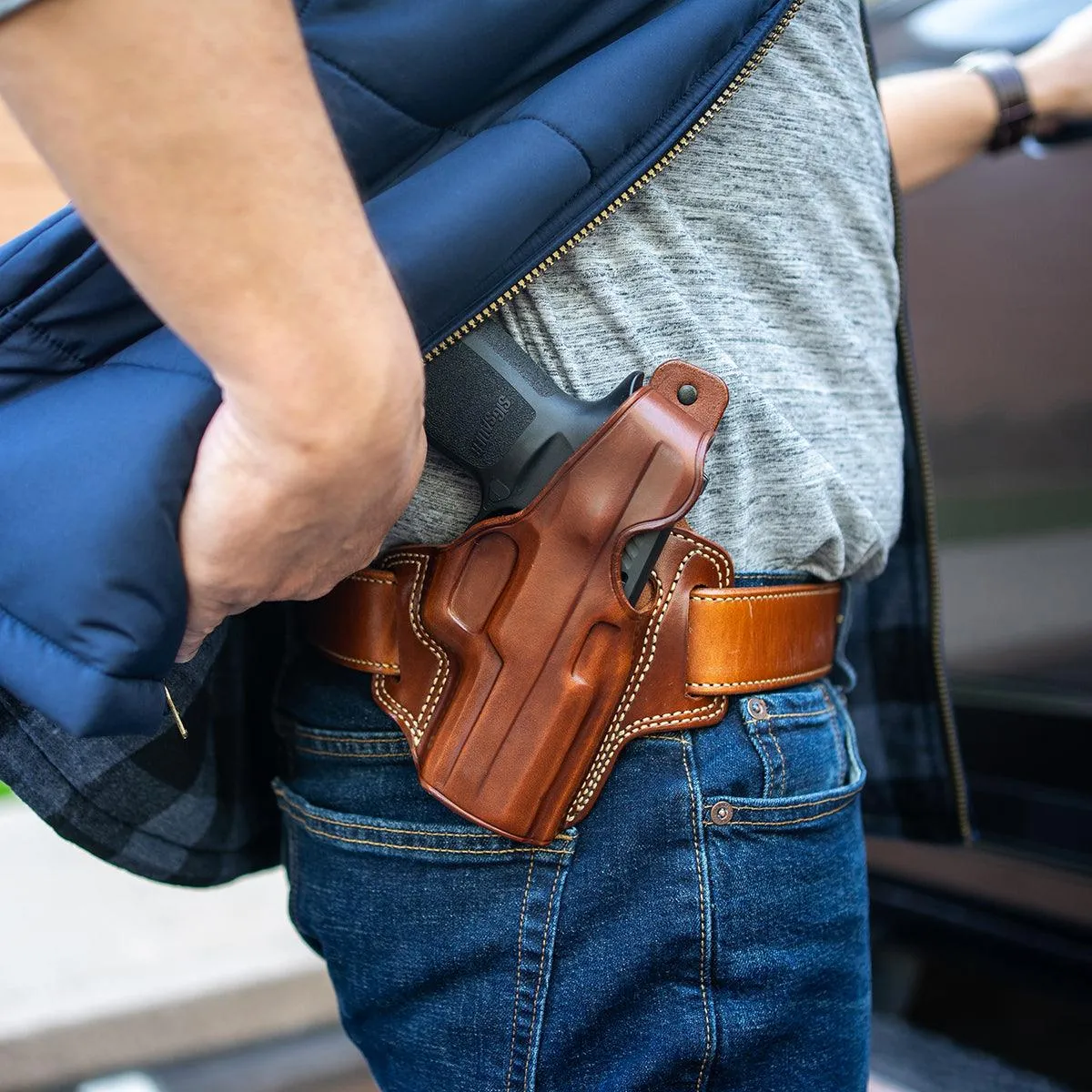 Galco Gunleather Fletch High Ride Belt Holster