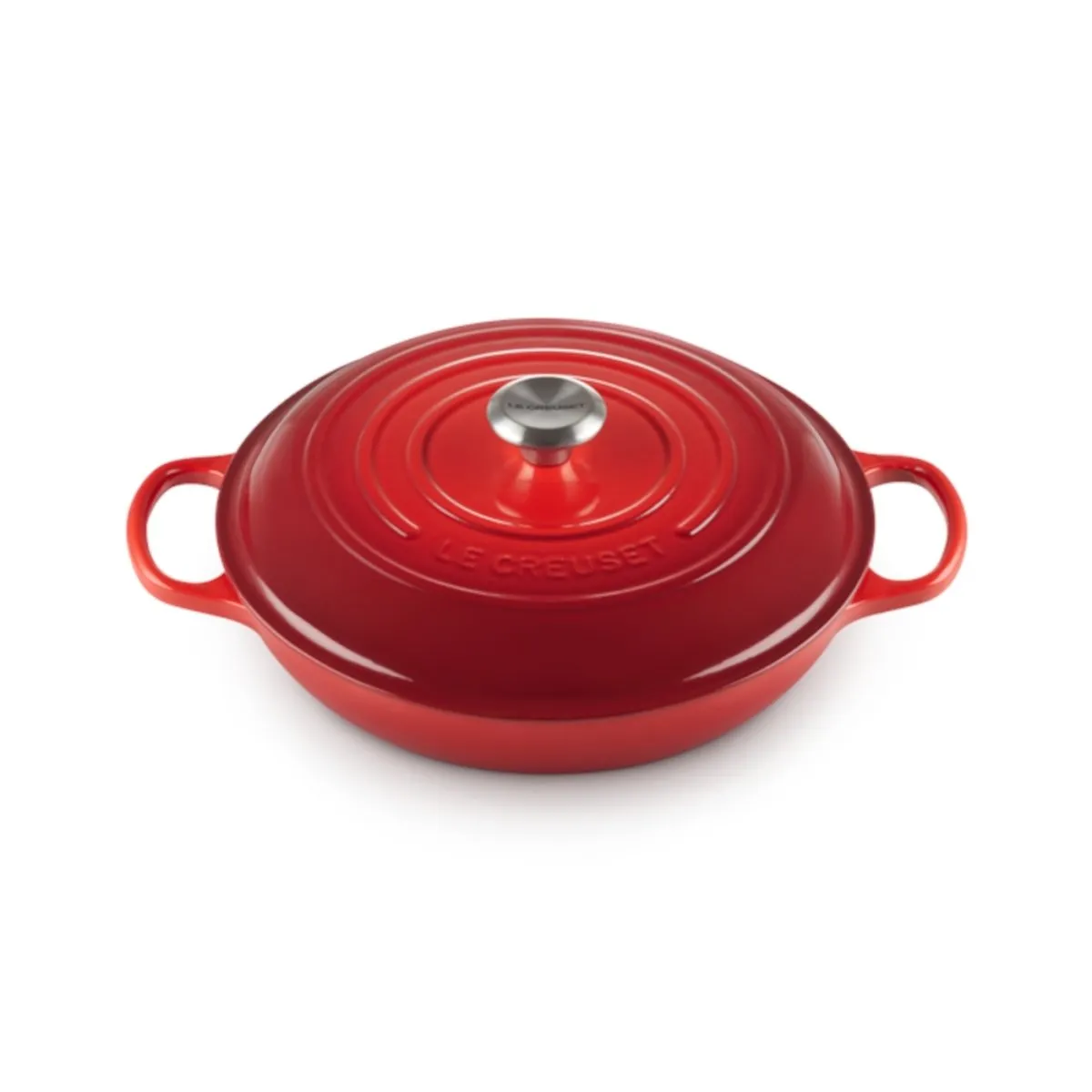 Le Creuset Signature Shallow Casserole Cerise 30cm