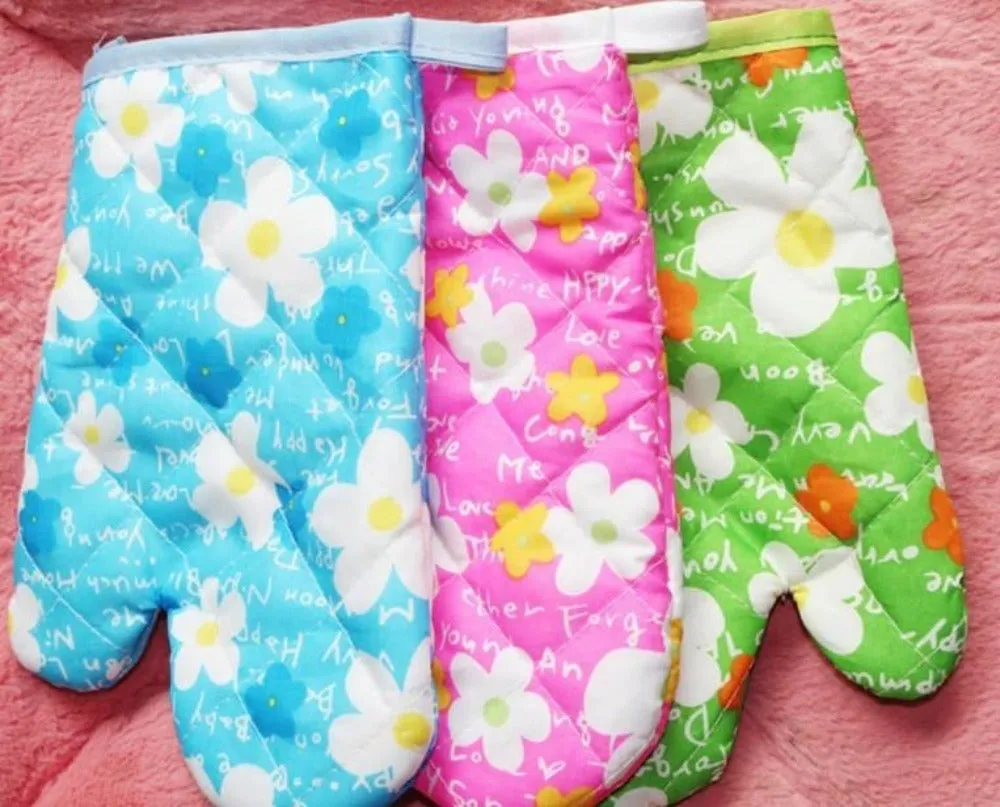 Microwave and Oven Heat Resistant Gloves Set - 3 pcs set