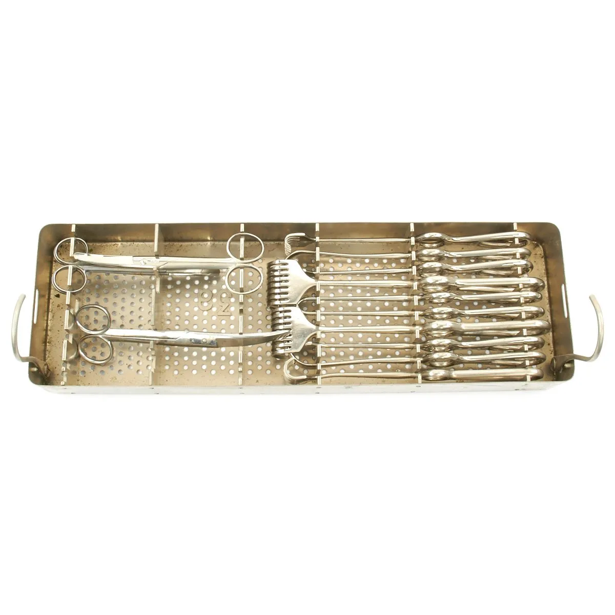 Original German WWII Hauptbesteck 1939 Large Medical Surgical Tool Set by AESCULAP - dated 1941