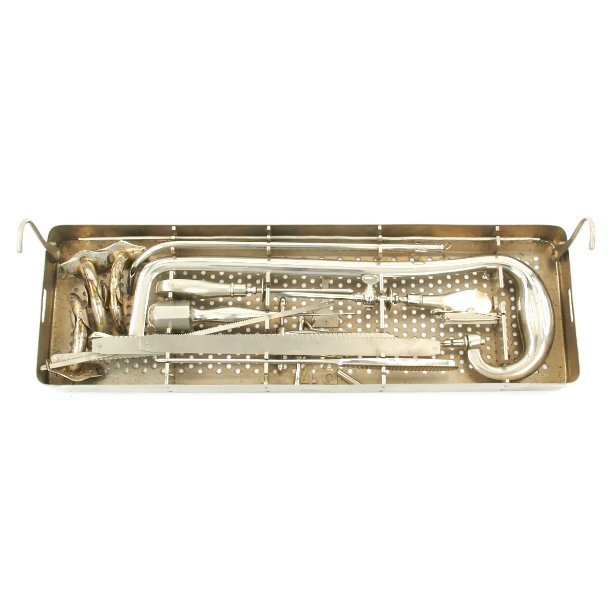 Original German WWII Hauptbesteck 1939 Large Medical Surgical Tool Set by AESCULAP - dated 1941
