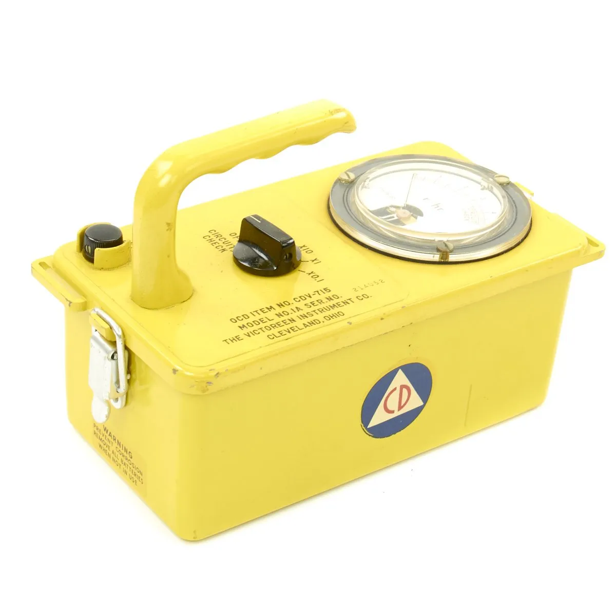 Original U.S. Cold War Civil Defense CD V-777-1 Shelter Radiation Kit and Lionel CDV-700 Geiger Counter Model 6b Radiation Detector