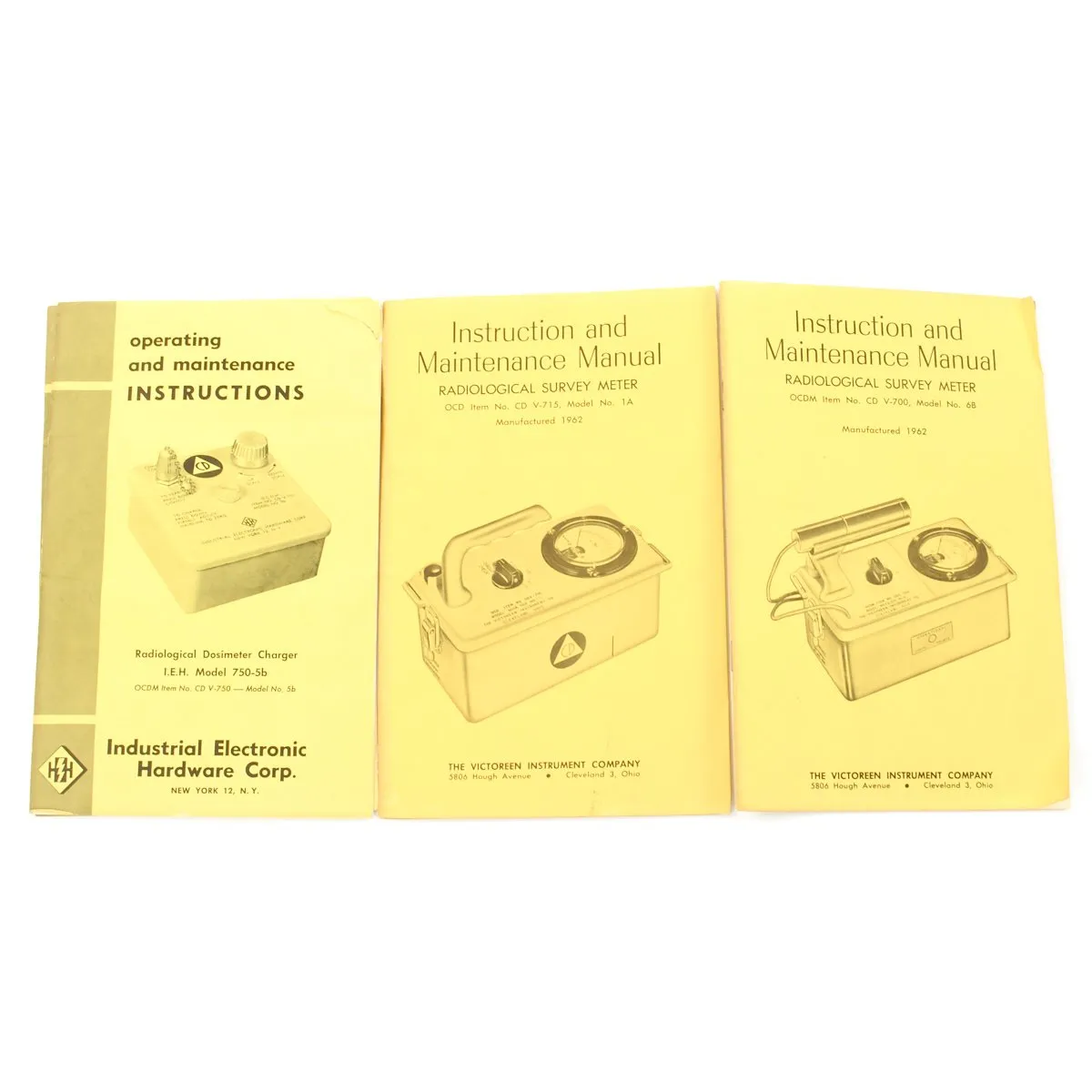 Original U.S. Cold War Civil Defense CD V-777-1 Shelter Radiation Kit and Lionel CDV-700 Geiger Counter Model 6b Radiation Detector