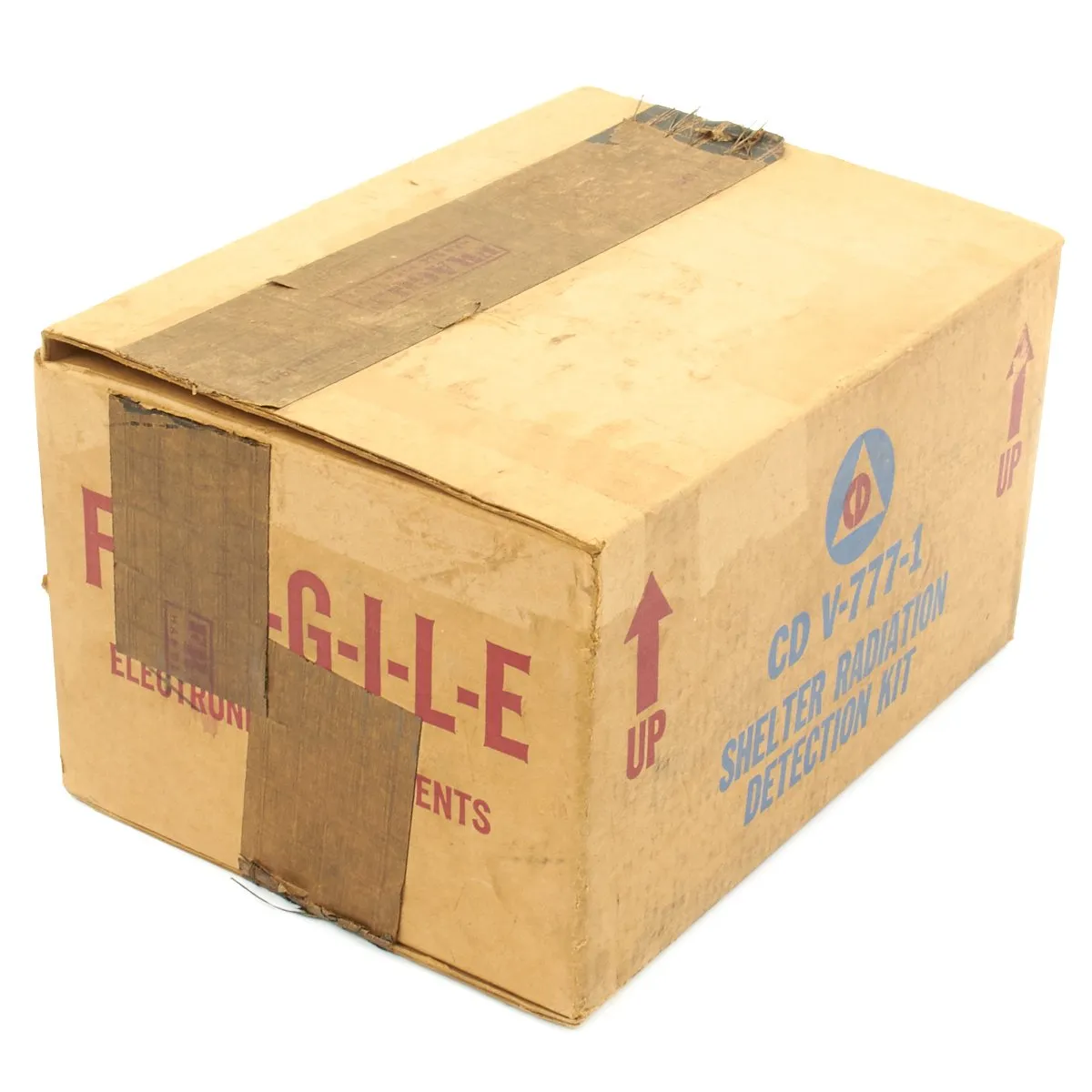 Original U.S. Cold War Civil Defense CD V-777-1 Shelter Radiation Kit and Lionel CDV-700 Geiger Counter Model 6b Radiation Detector