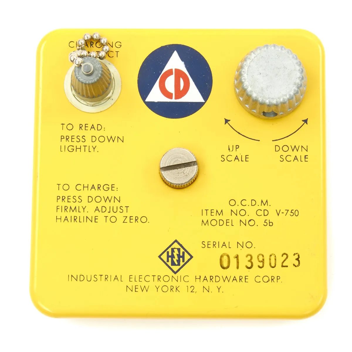 Original U.S. Cold War Civil Defense CD V-777-1 Shelter Radiation Kit and Lionel CDV-700 Geiger Counter Model 6b Radiation Detector