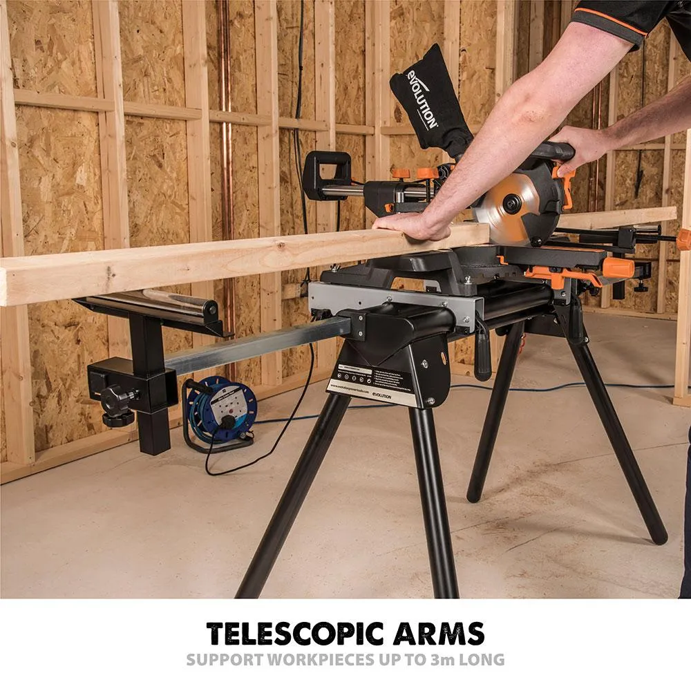 Refurbished Evolution Mitre Saw Stand With Universal Fittings (B-Stock As New)