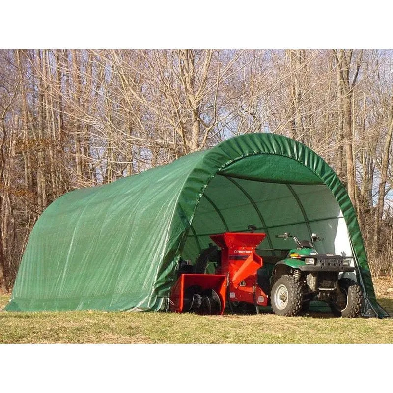 Rhino Shelter Garage (Round Style) 12’W x 20’L x 8’H - GA122008RGN