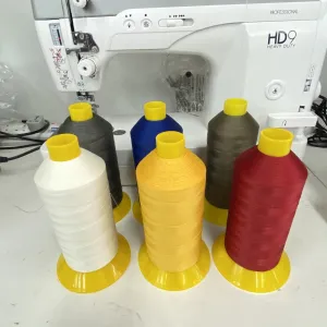 Size #40 / TEX 70 / V69 - ULTRA STRONG Polyester Thread; UV resistance; Bonded for extreme weather conditions application; Outstanding visual effects on Stitches formed. Other Color