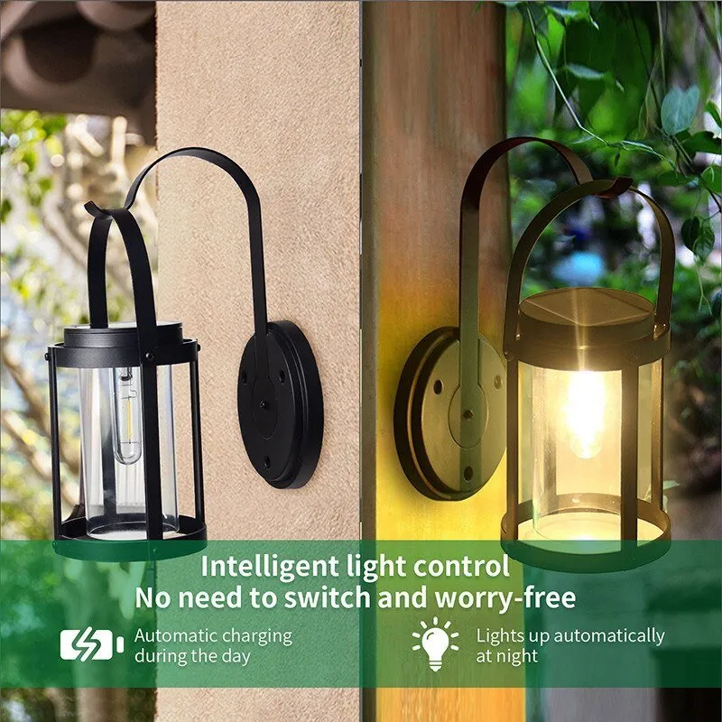 Solar Outdoor Garden Fence Wall Lamp - Waterproof