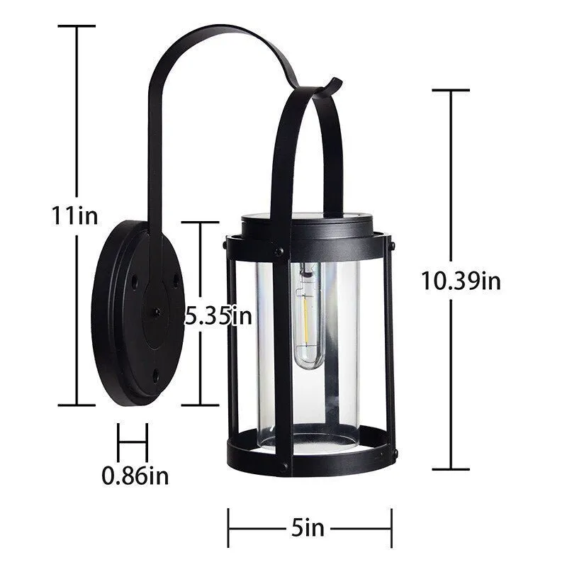 Solar Outdoor Garden Fence Wall Lamp - Waterproof