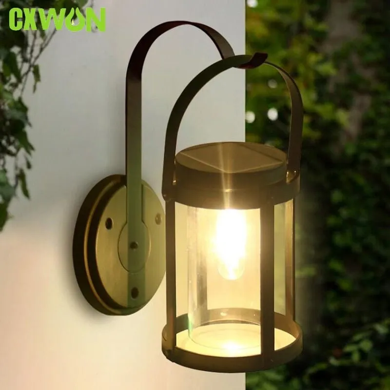 Solar Outdoor Garden Fence Wall Lamp - Waterproof