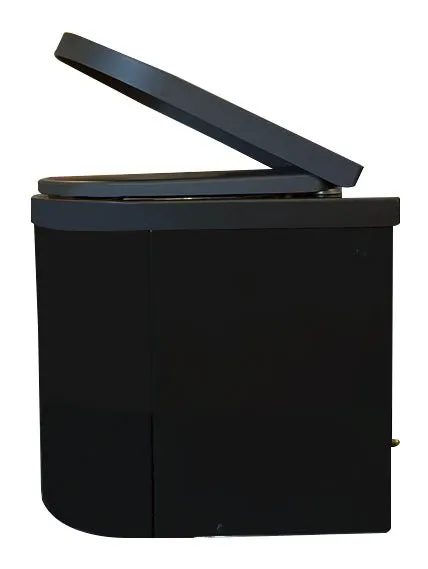 TinyJohn Incinerating Toilet BLACK - Waterless Incinerating Toilet