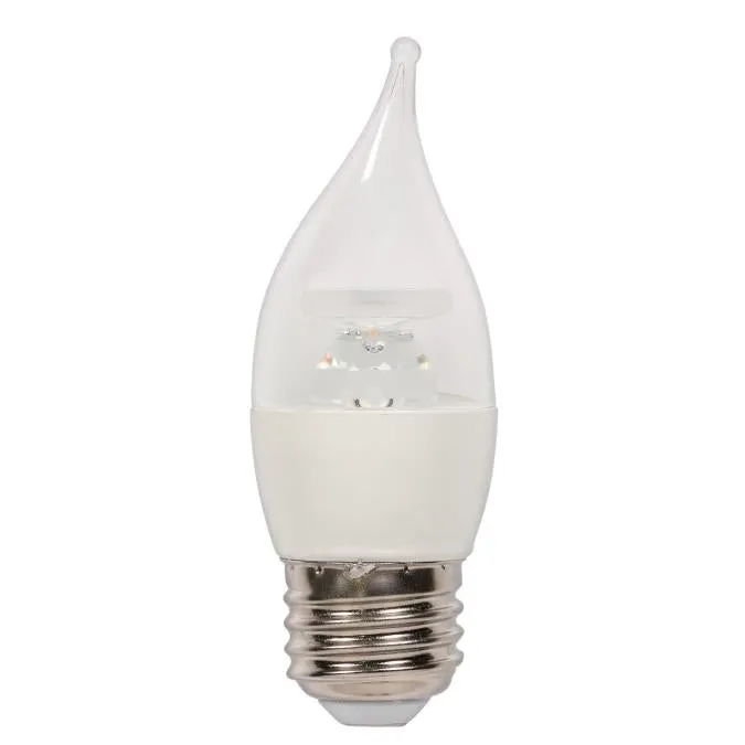 Westinghouse 0512300 C11 LED Decorative Light Bulb, 5 Watt, 2700 Kelvin, E26 Base